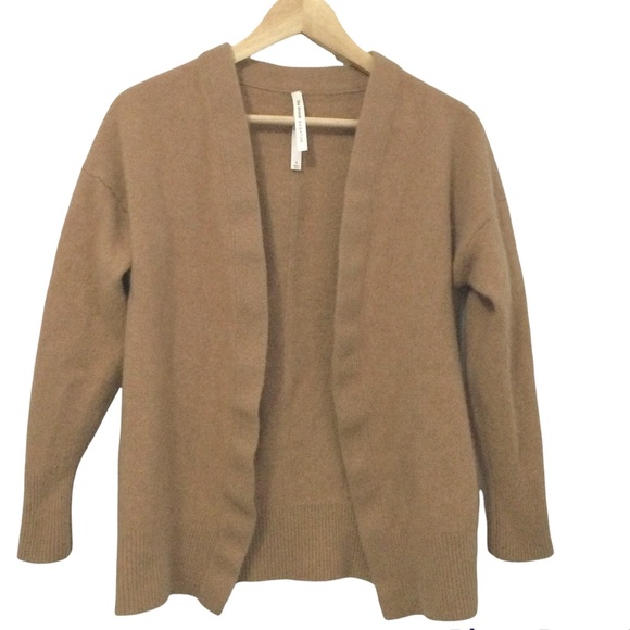 Aritzia Sweaters - ARITZIA THE GROUP BABATON 100% CASHMERE Open Cardigan Sweater Camel